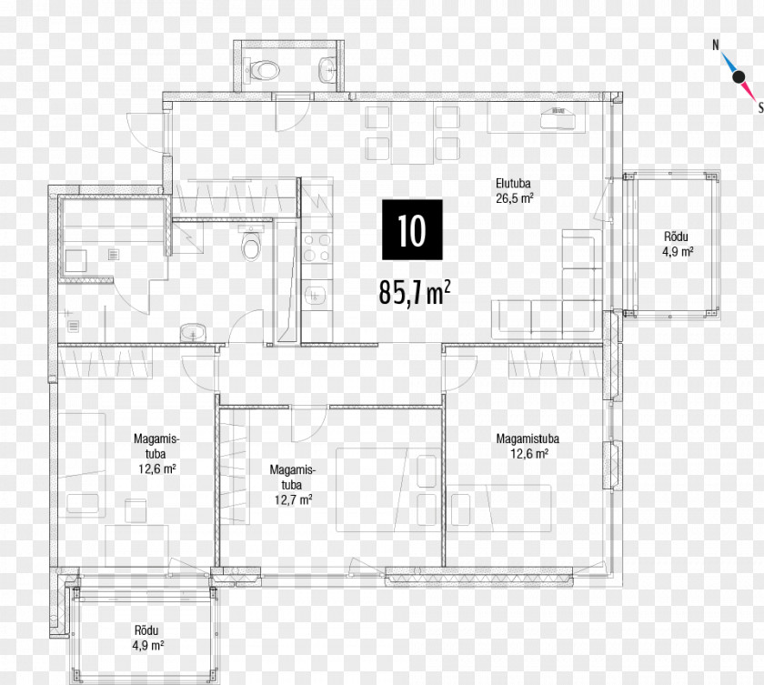 House Floor Plan PNG