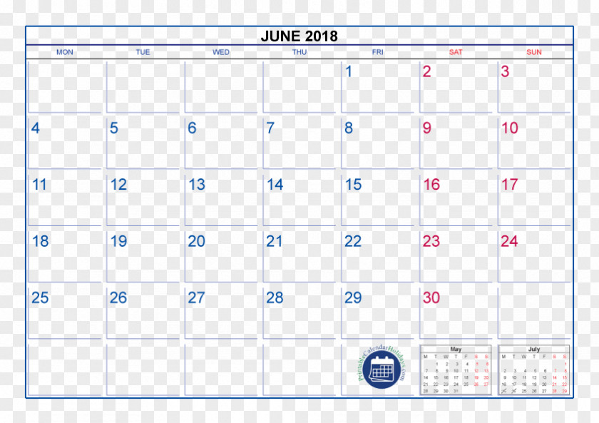 June 2018 Calendar 0 May 1 PNG