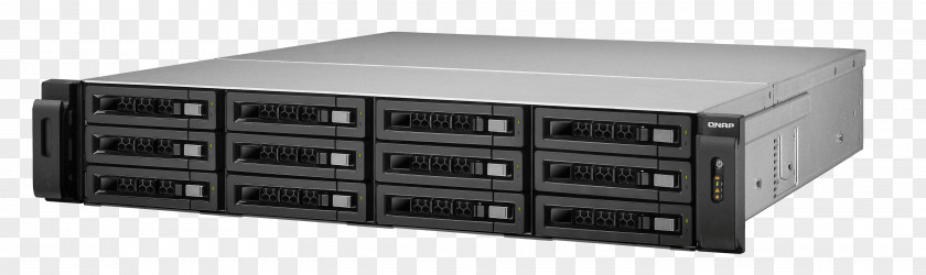 Server Rack Disk Array QNAP TS-EC1280U-R2 Network Storage Systems 19-inch TS-EC1280U-RP PNG