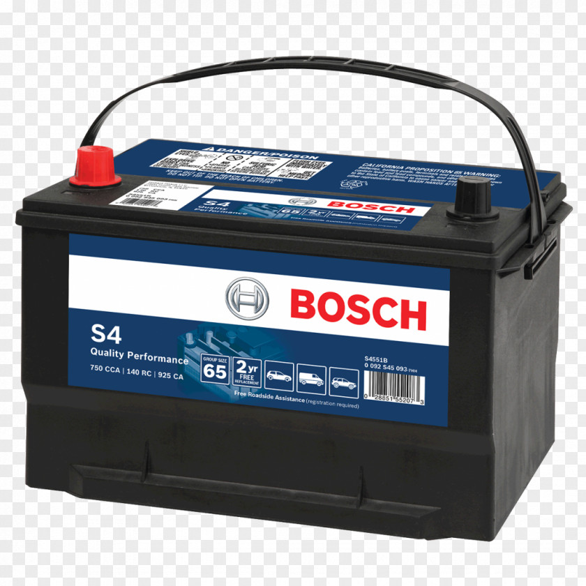 Automotive Battery Car Robert Bosch GmbH VRLA PNG