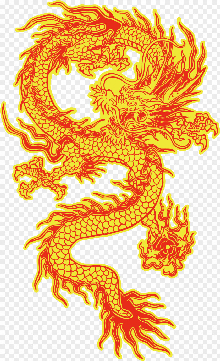 Dragon Pattern Chinese Korean Illustration PNG