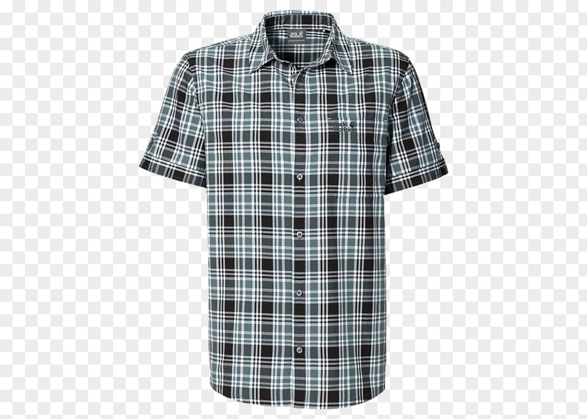 Shirt Sleeve Full Plaid Button Jack Wolfskin PNG