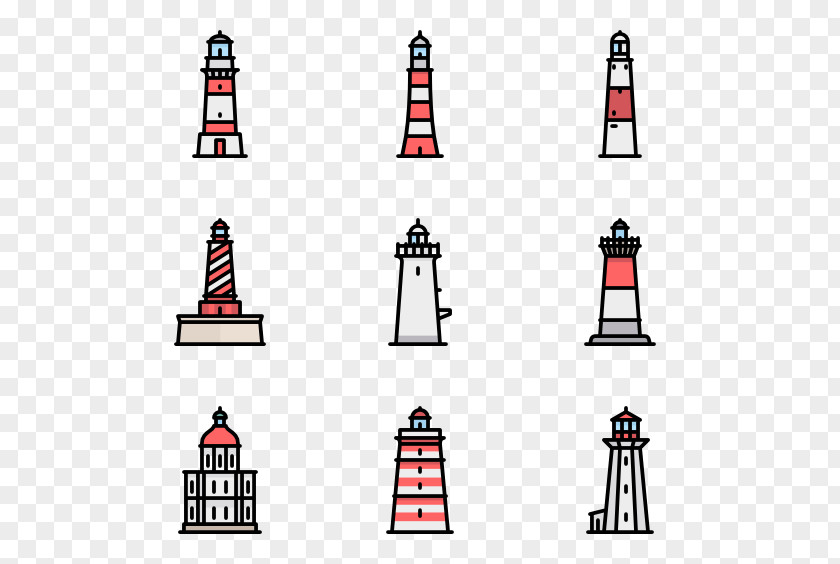 Amusement Park Lighthouse Clip Art PNG