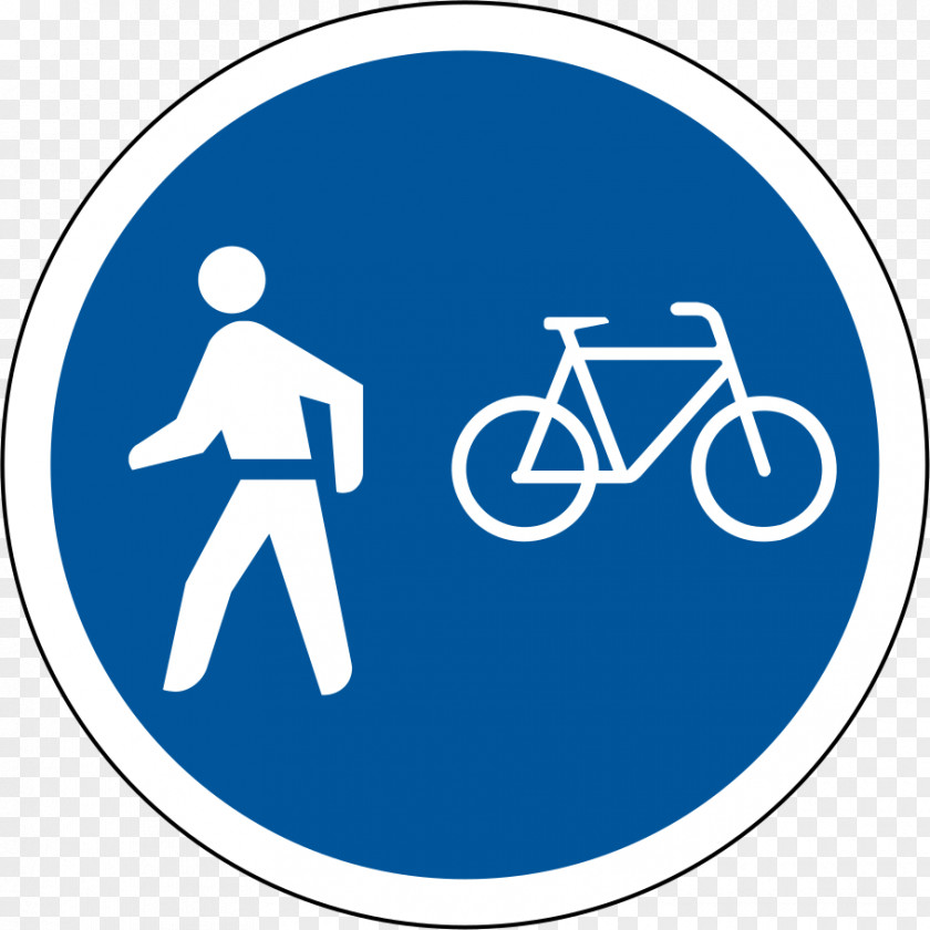 Cycling Traffic Sign Bicycle Pedestrian Road PNG