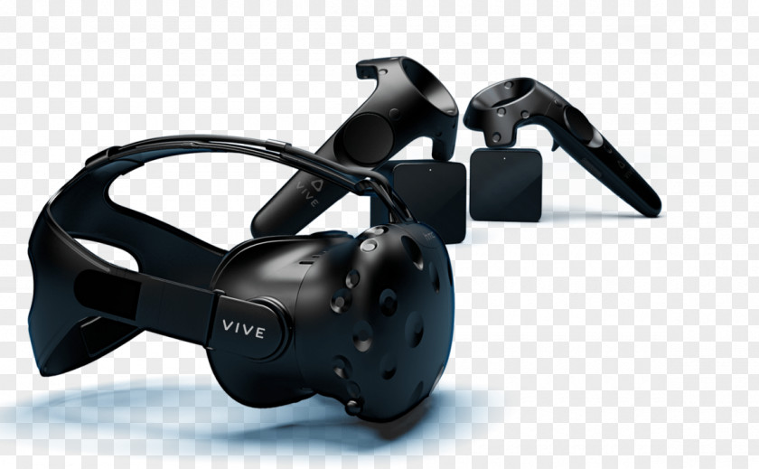 Headphones HTC Vive Virtual Reality Headset PNG