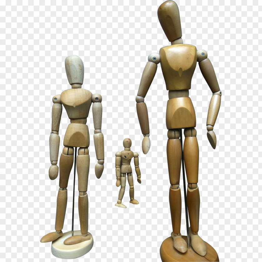 Mannequin Wood Dress Form Manekenas Figurine PNG