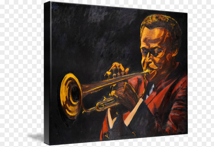 Miles Davis Trumpet Gallery Wrap Types Of Trombone Mellophone PNG