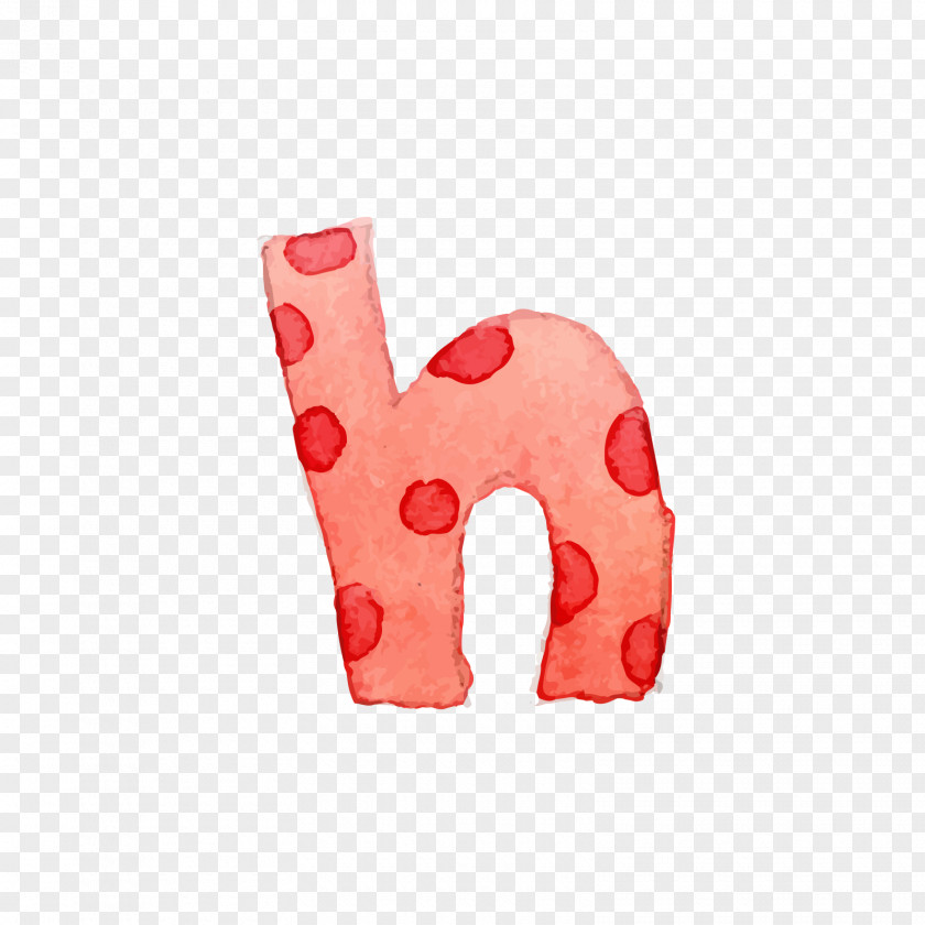 Red Speckled Letter H Icon PNG