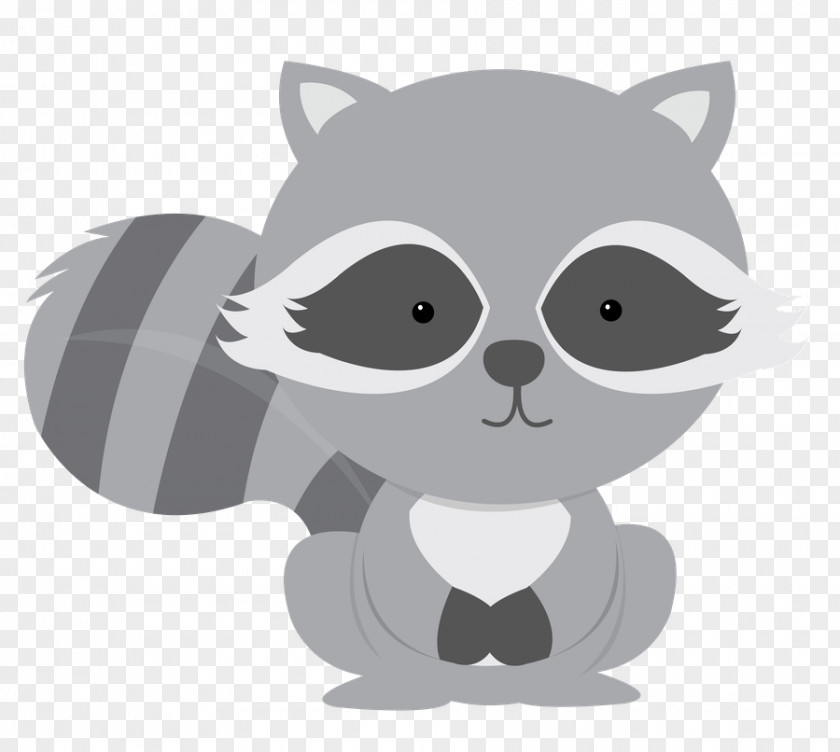 Woodland Baby Raccoon Squirrel Clip Art PNG