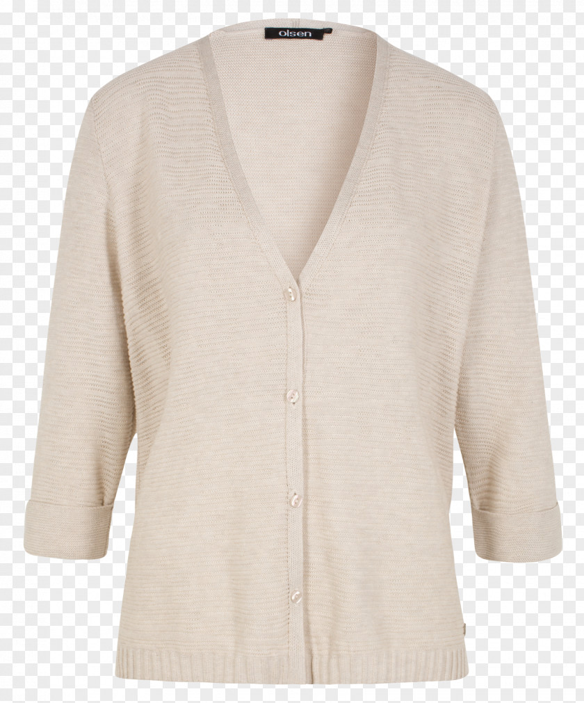 Cardigan Neck Beige PNG