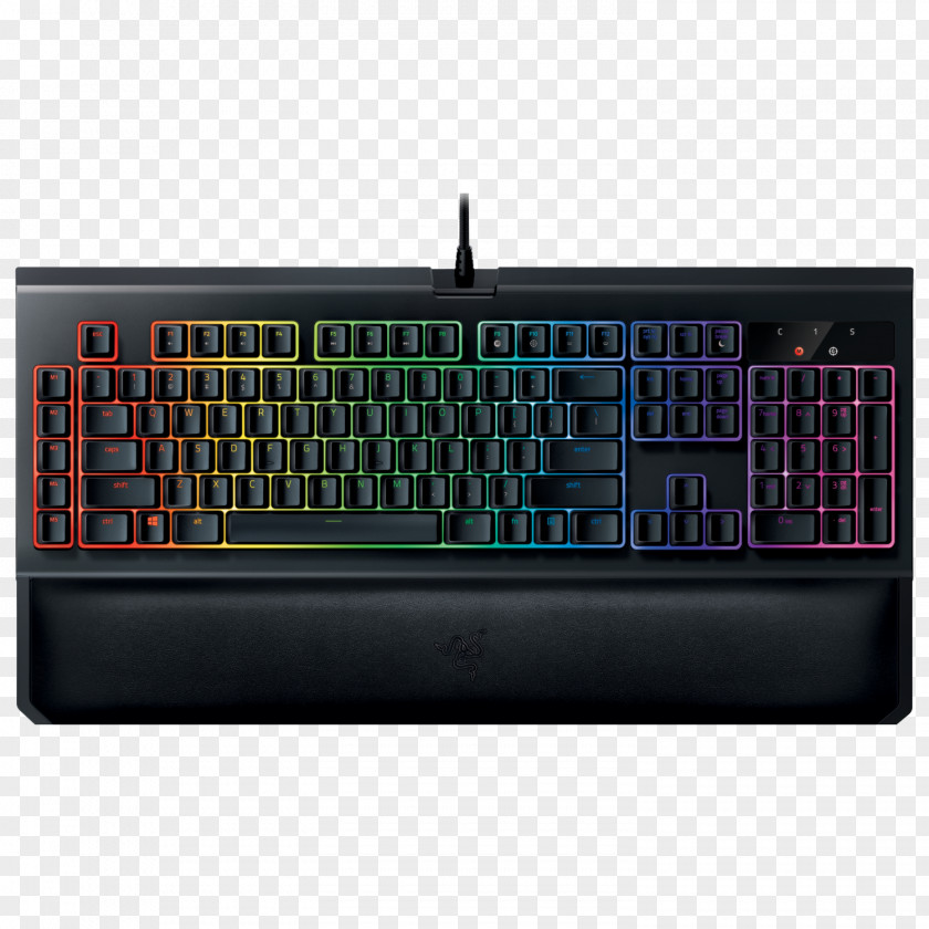 Microsoft Computer Keyboard Razer BlackWidow Chroma V2 Gaming Keypad Inc. PNG