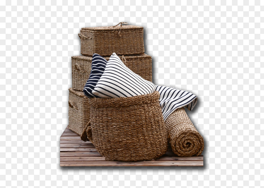 Morning Glory Basket Wicker PNG