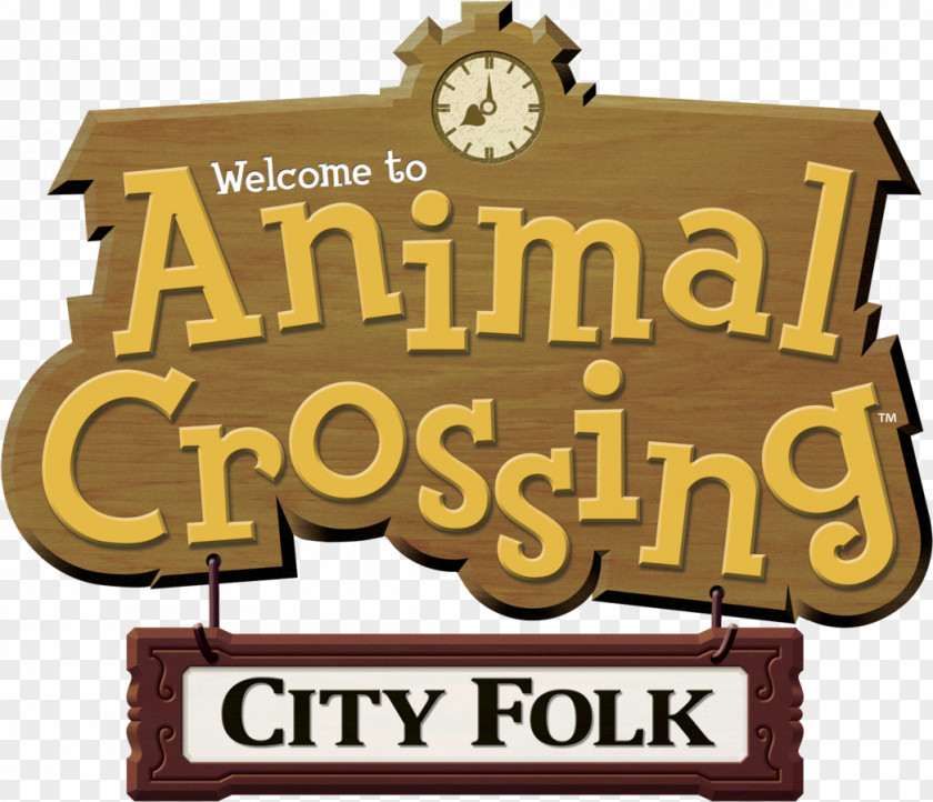 Nintendo Animal Crossing: City Folk Wild World Wii Logo PNG