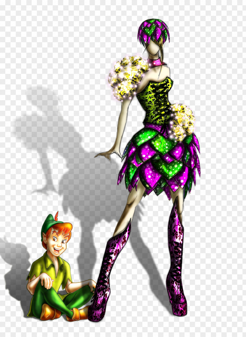 Tinkerbell Friends Costume Design Art Figurine Supervillain PNG