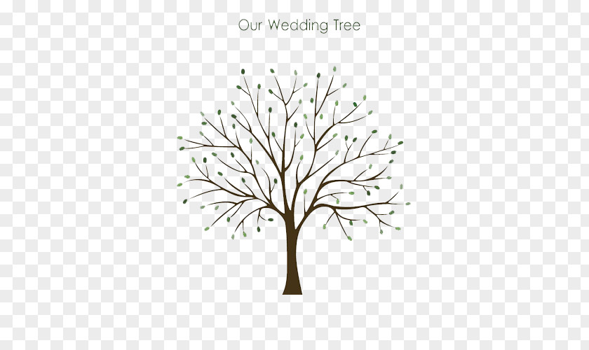 Tree Of Life Guestbook Wedding Fingerprint PNG