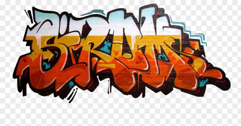 Colorful Graffiti On The Wall Street Art Hip Hop PNG
