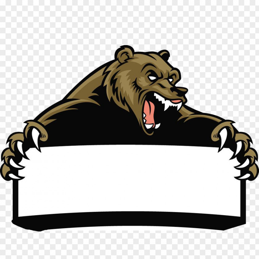Hand Painted Evil Bear Material Brown Polar Grizzly PNG
