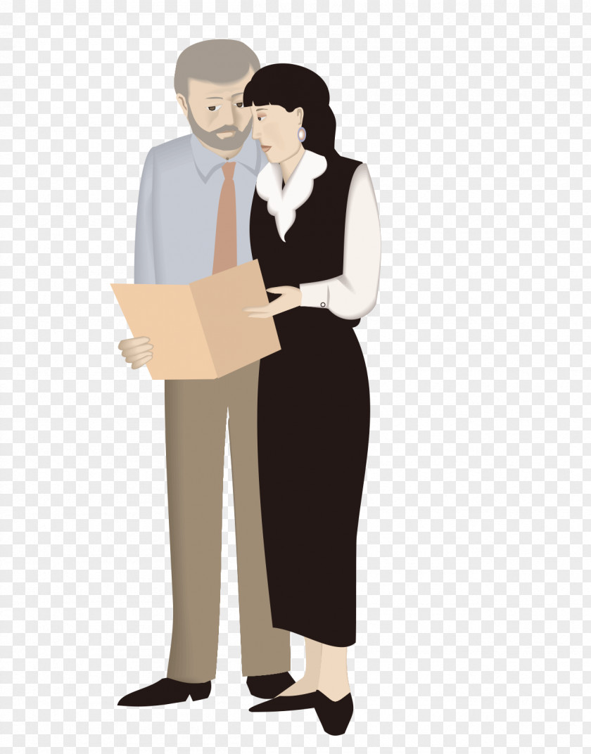 Cartoon Men And Women Discuss People Animation Computer File PNG