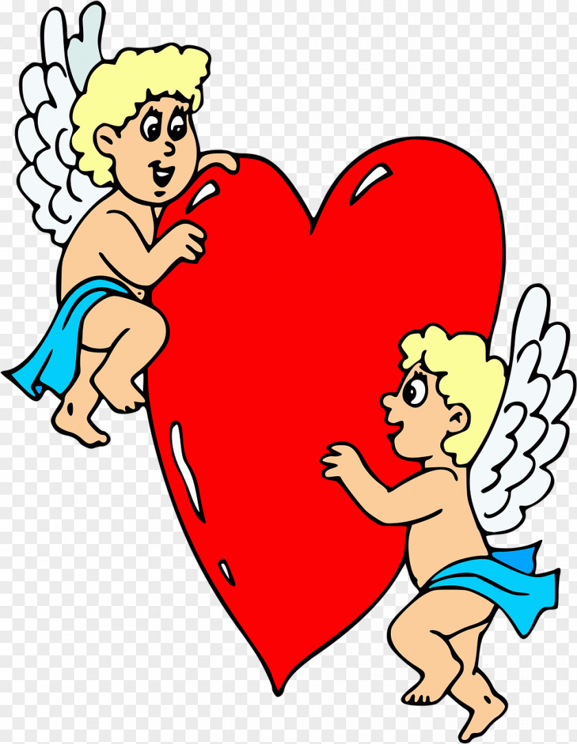 Cupid Heart Valentine's Day Clip Art PNG