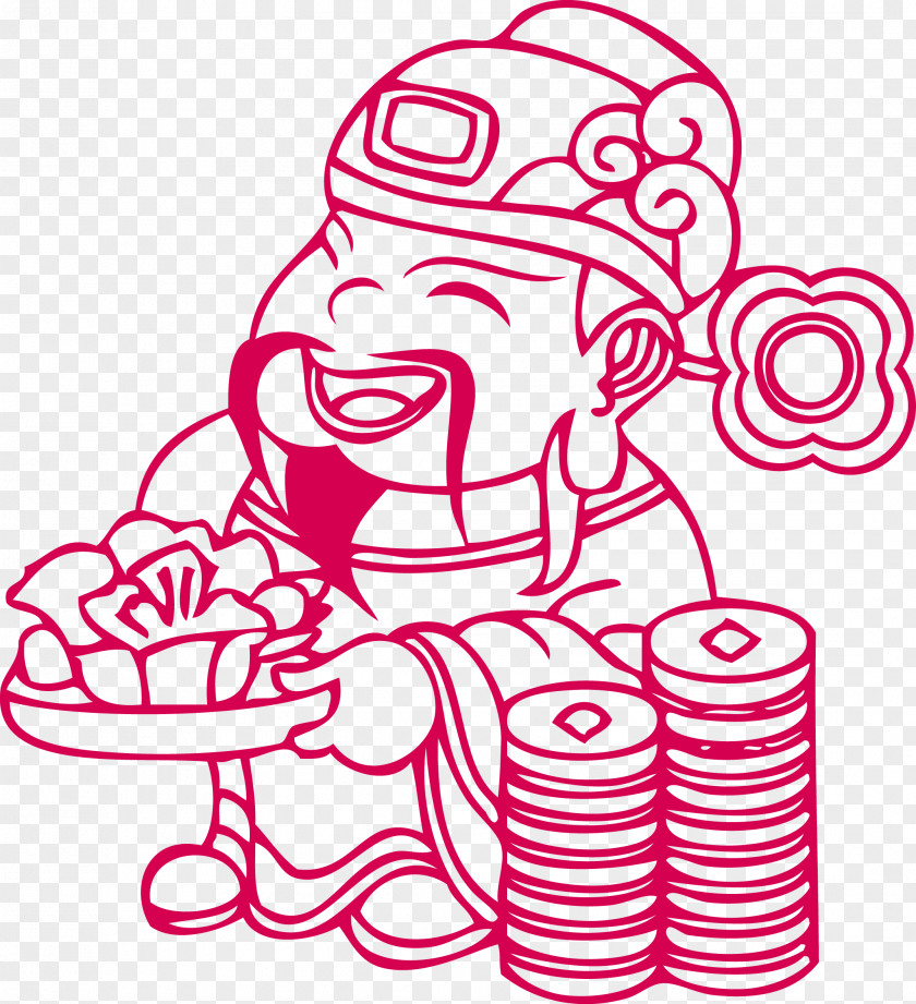 Fortuna Happy To Give Money Caishen Clip Art PNG