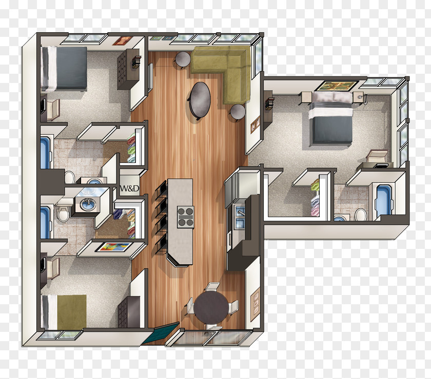 House University Of California, Davis California Polytechnic State West Village- Home The Ramble, Viridian, And Solstice Apartments Floor Plan PNG