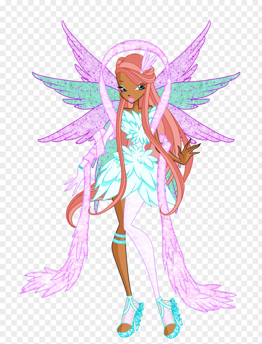 Season 6Angel Wings Drawings Aisha Roxy Tecna Stella Winx Club PNG