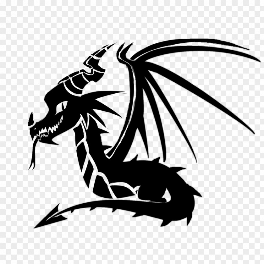 Stencil Graffiti Dragon Art Drawing PNG