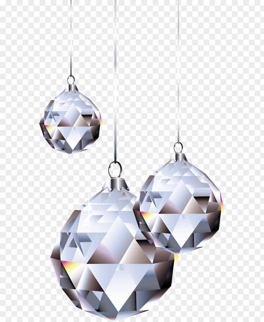 Ball Crystal Christmas Ornament PNG
