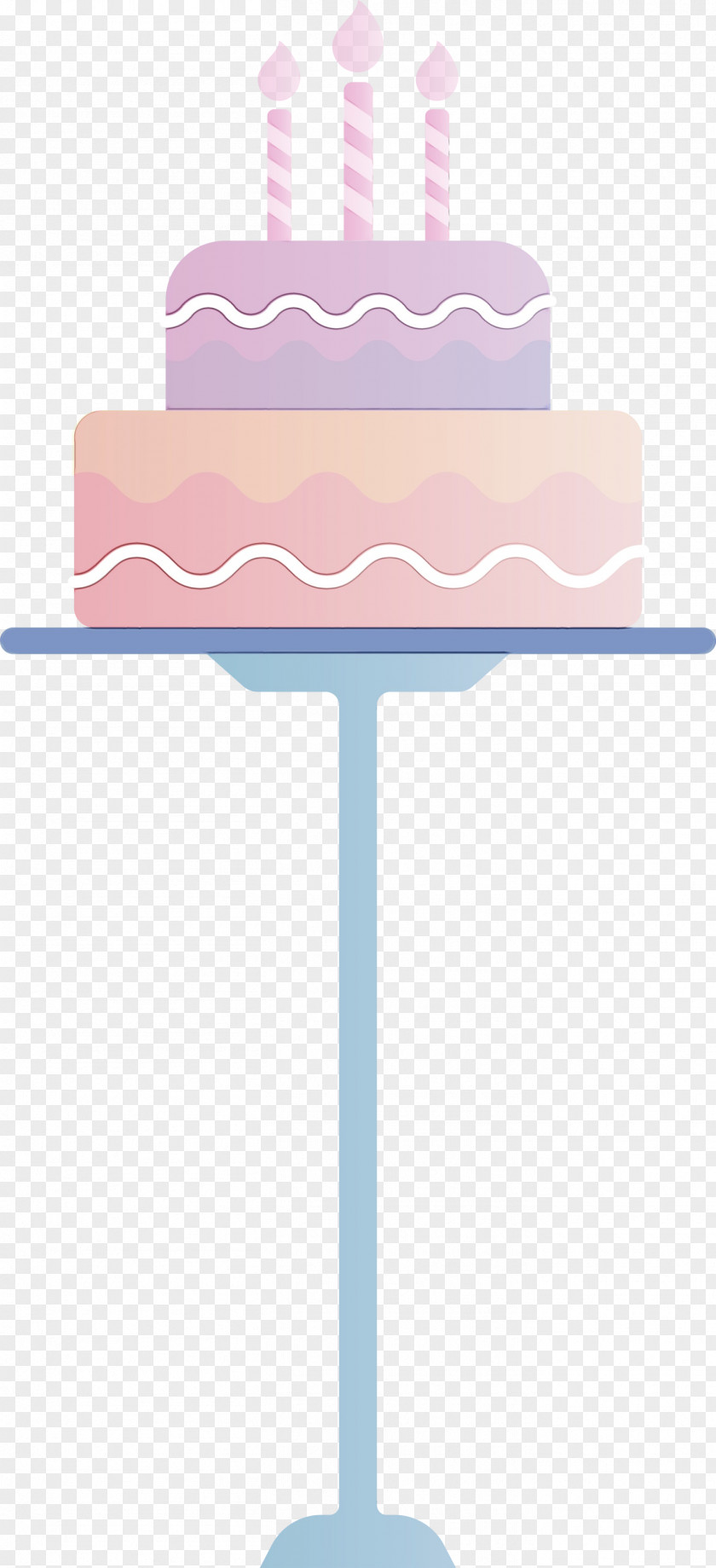Cake Stand Pink M Font PNG