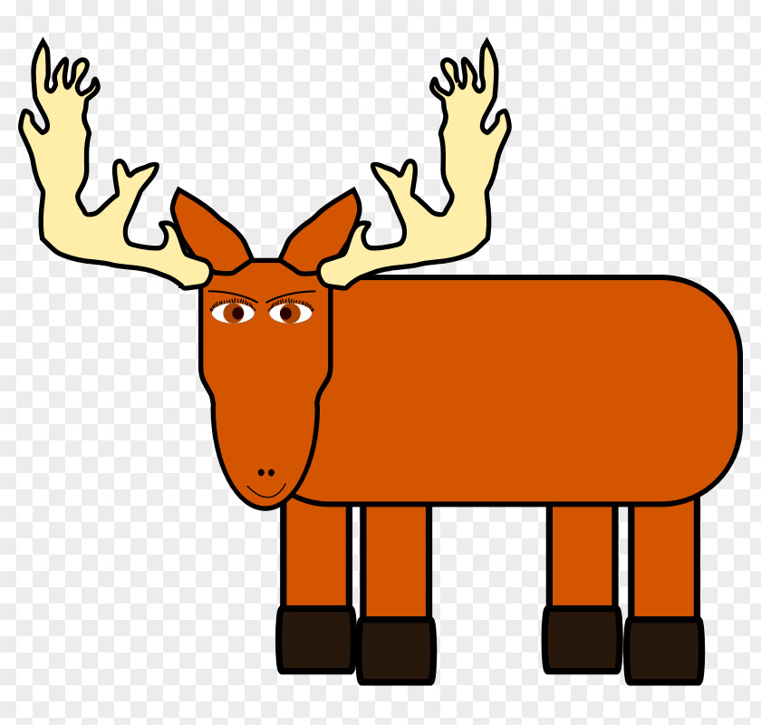 Cartoon Pictures Of Deer Moose Clip Art PNG
