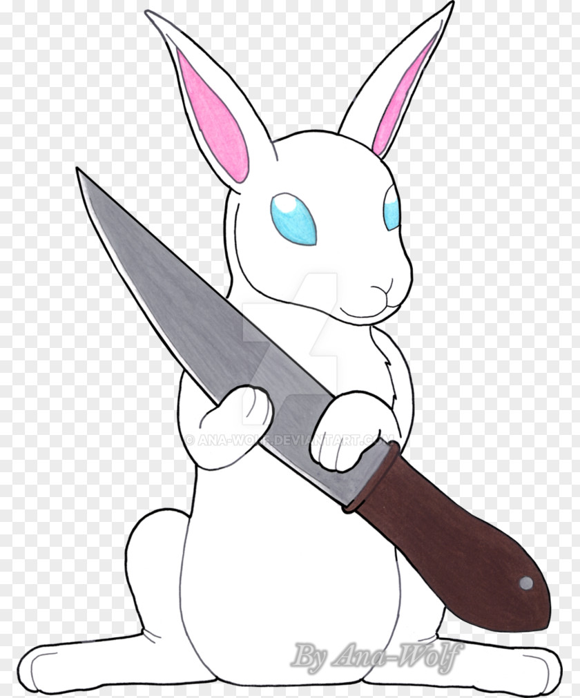 Creepy Wolf Drawings Oc Domestic Rabbit Psycho Bunny Clip Art Hare Threadless PNG