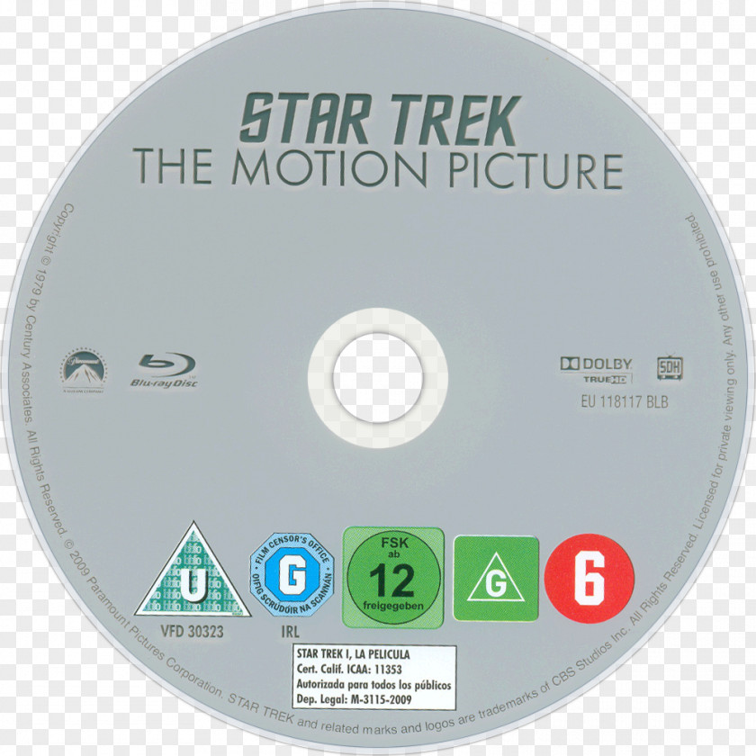 Motion Poster Compact Disc Blu-ray Spock Star Trek: The Original Series PNG