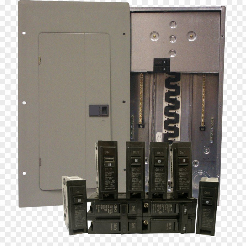 Panel Electric Circuit Breaker Distribution Board Electricity Electrical Network Ground PNG