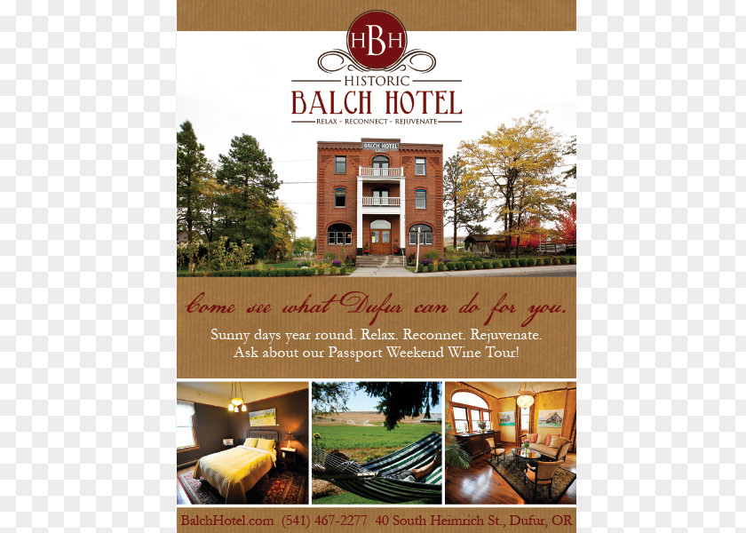 Promotional Posters Copywriter Balch Hotel The Dalles Advertising Travelocity PNG