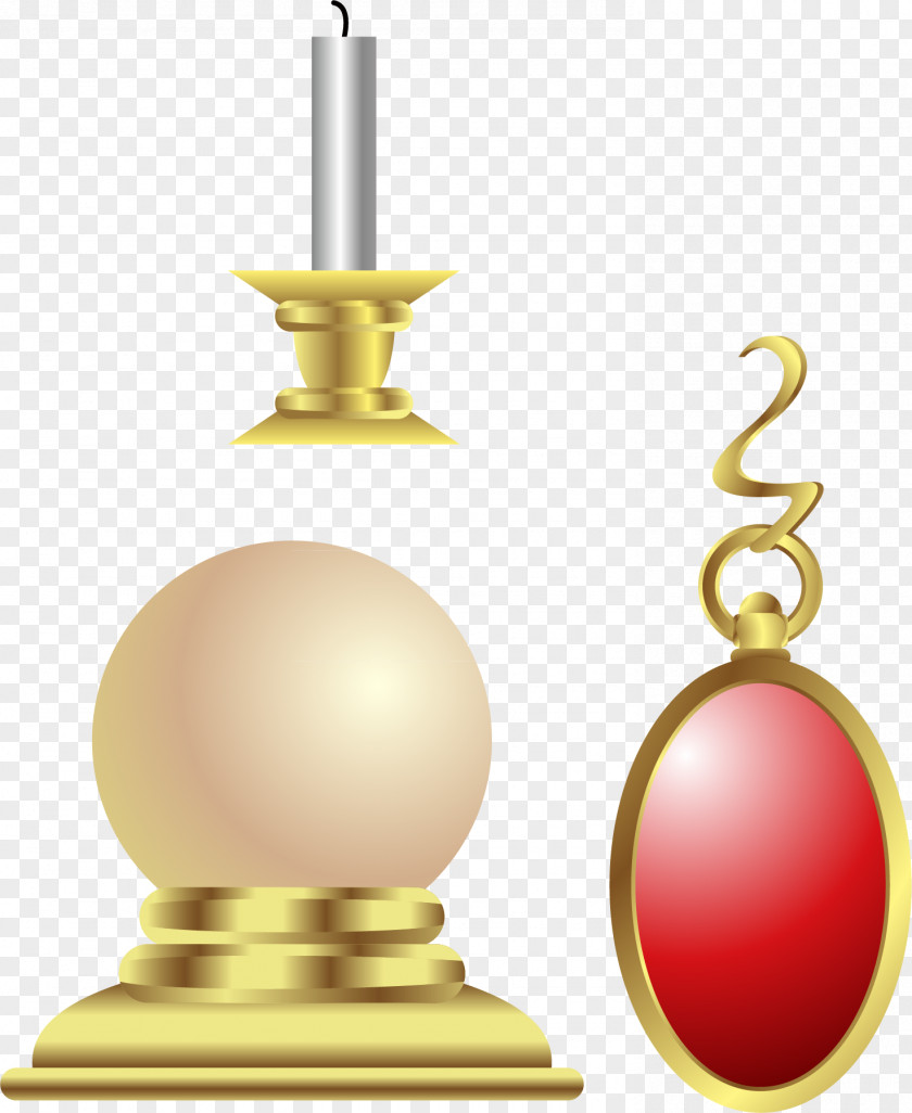 Vector Candle Gold Jewelry Ornaments Jewellery Ruby PNG