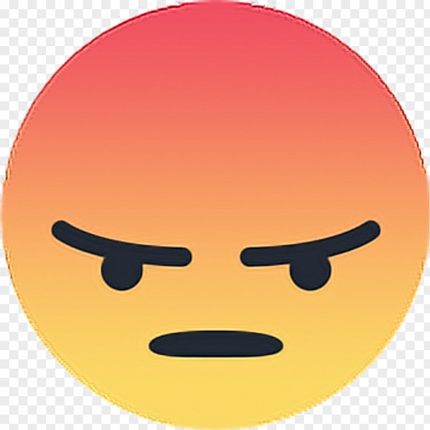 Facebook Like Button Anger Smiley PNG