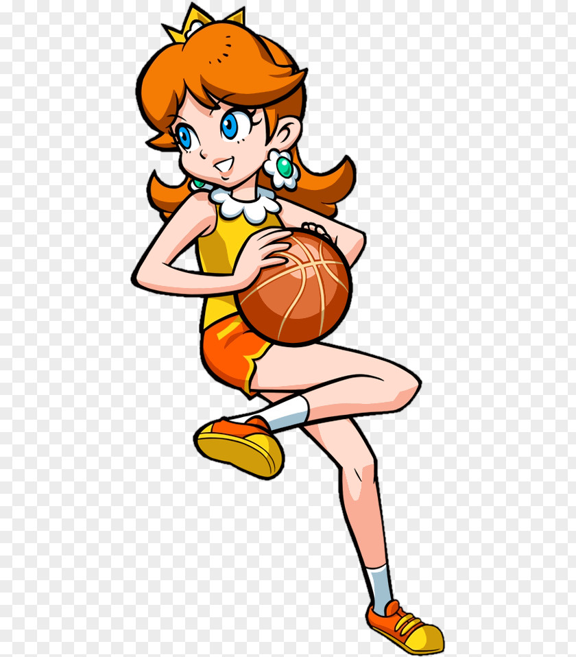 Mario Princess Daisy Hoops 3-on-3 Peach Super Bros. PNG