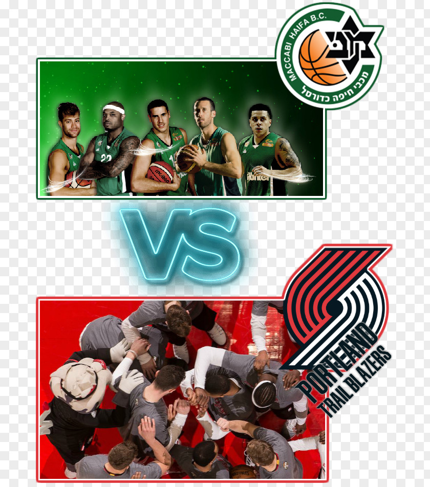 Basketball Maccabi Haifa F.C. Portland Trail Blazers Spalding NBA Official Game PNG