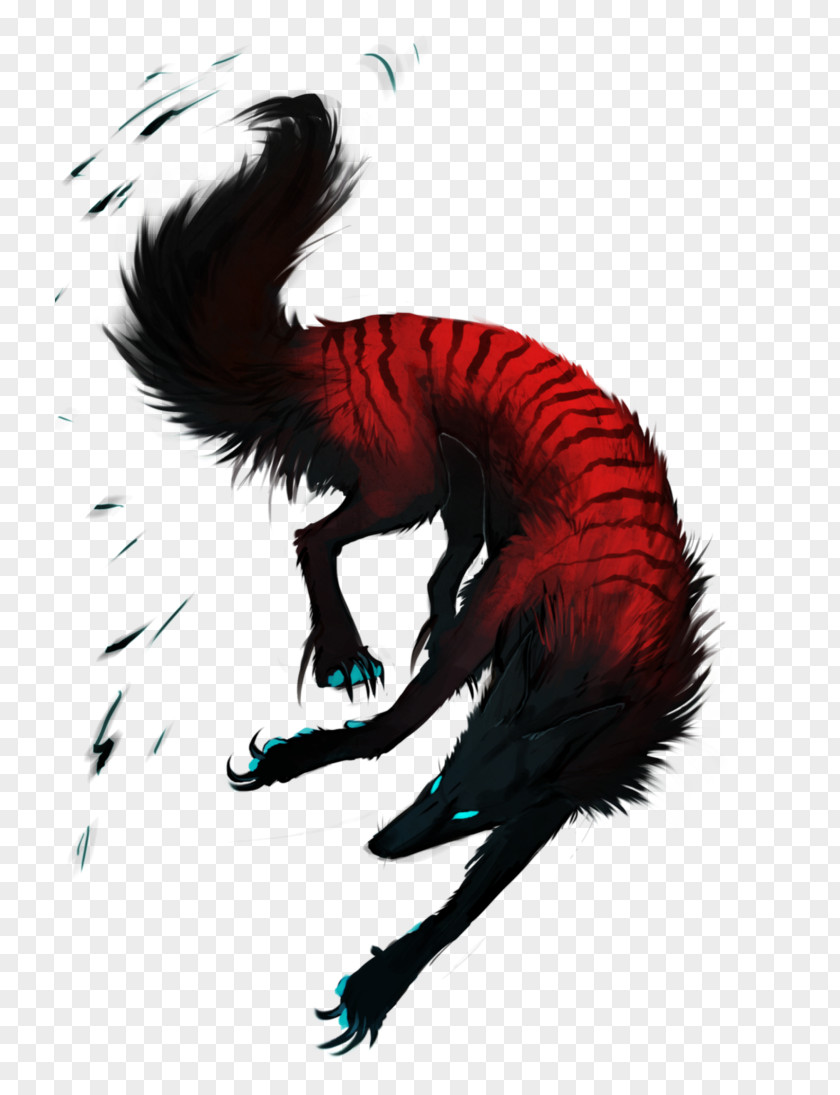 BLUE WOLF Gray Wolf Ghoul DeviantArt Drawing Hellhound PNG