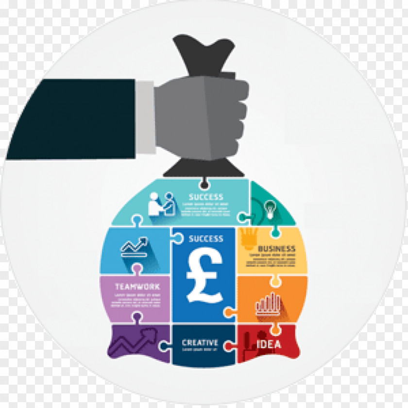 Business Infographic Money Bag Finance PNG