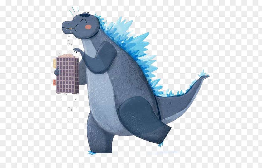 Creative Dinosaur Godzilla Animation Illustration PNG