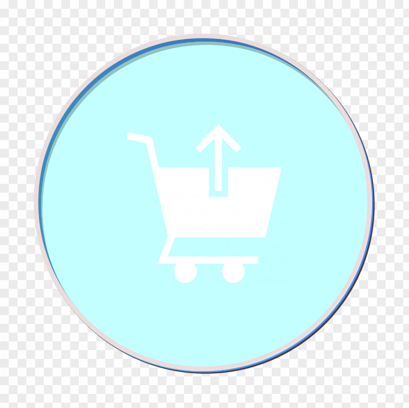 Electric Blue Technology Arrow Icon Cart Commerce PNG