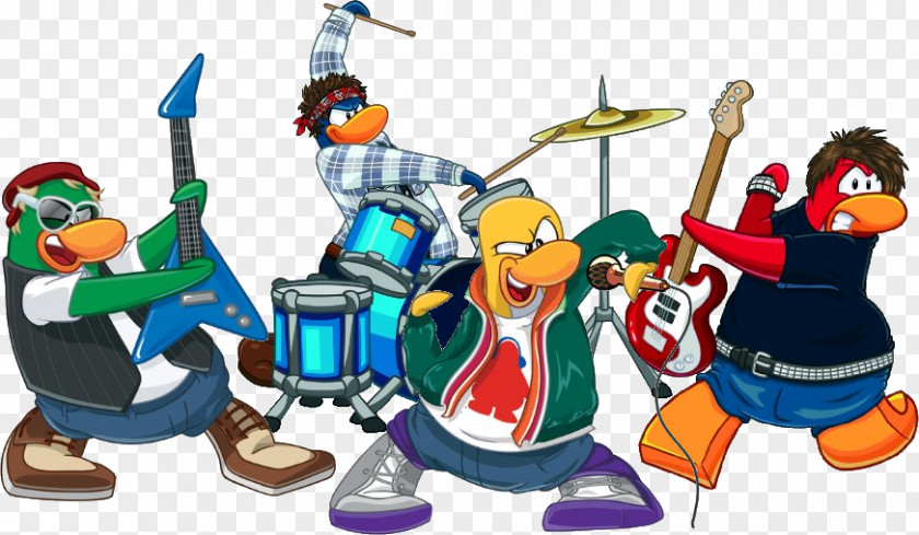 Club Penguin Jacket Rock Band Musical Ensemble Marching Clip Art PNG