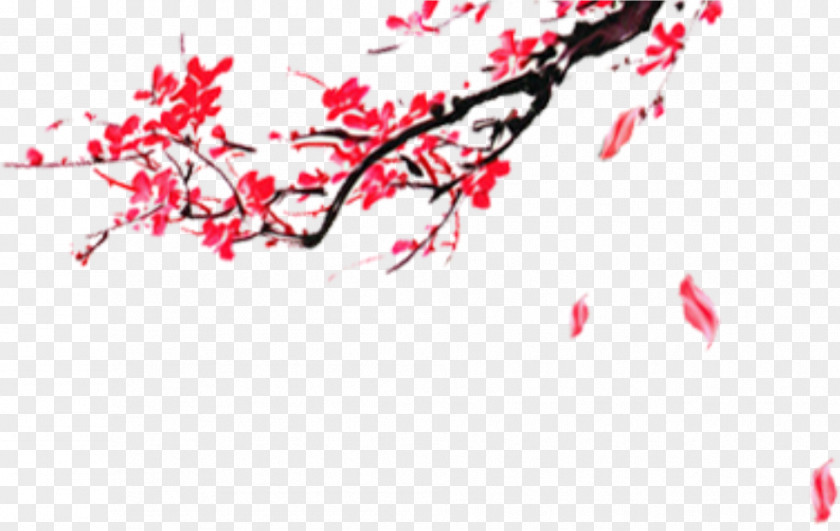 Ink Plum China Chinese New Year PNG