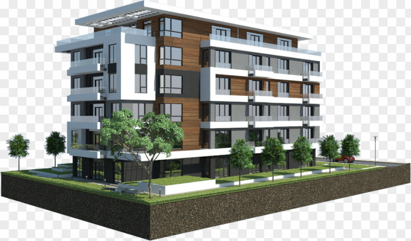 Residential Building Mixed-use Property House Facade Commercial PNG