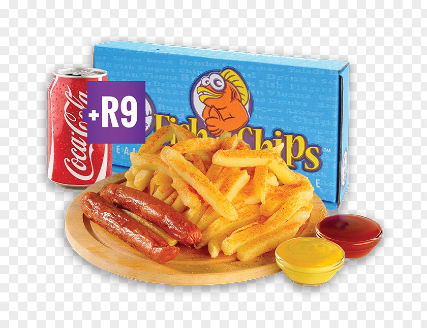 Junk Food French Fries Fish And Chips Full Breakfast PNG