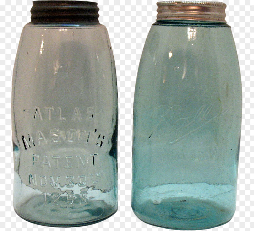 Mason Jar Glass Bottle PNG