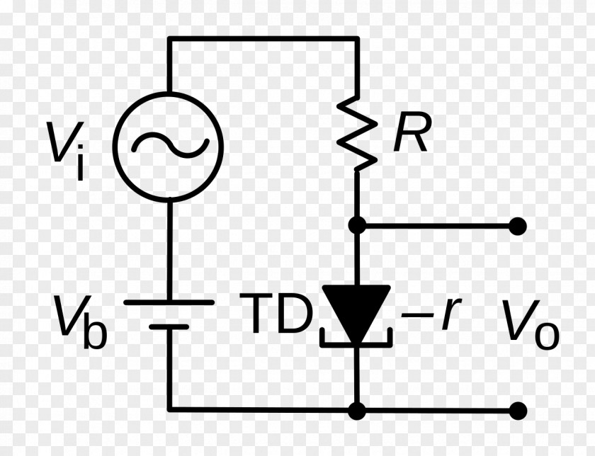 Tunnel Diode Electronic Circuit Symbol Wiring Diagram PNG