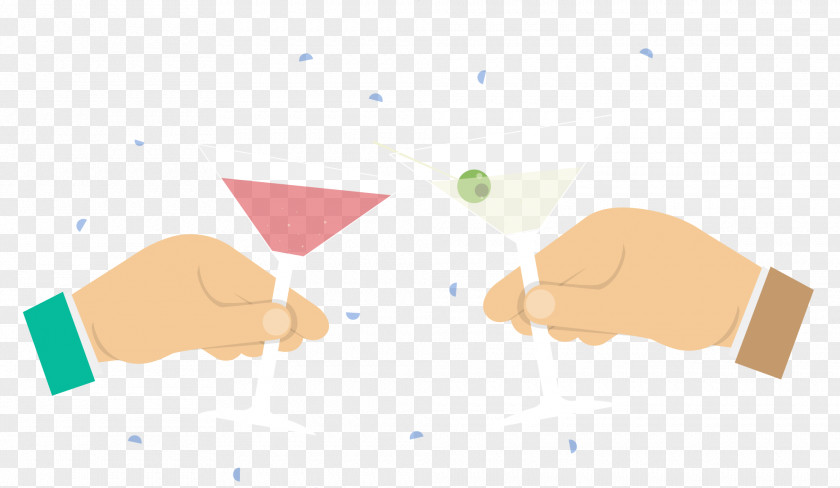 Vector Hand Cocktail Vecteur PNG