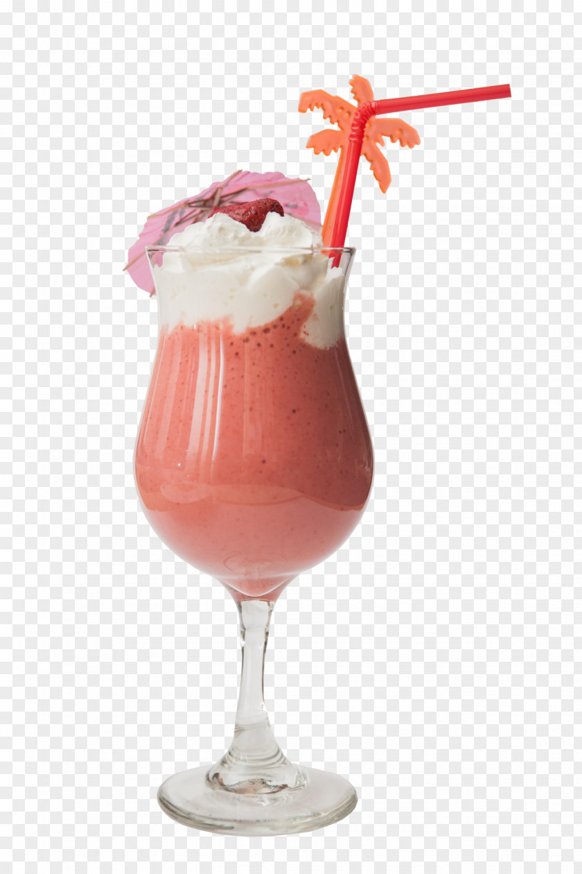 Cocktail Sundae Non-alcoholic Drink Piña Colada Strawberry Juice Milkshake PNG